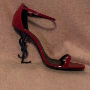 Ysl Opyum 110 Patent Leather Sandals